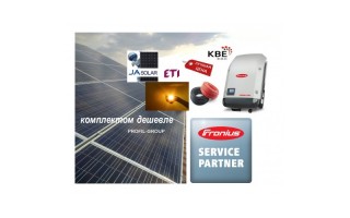 Комплект солнечной электростанции (СЭС) 30кВт инвертор Fronius + панели Ja Solar