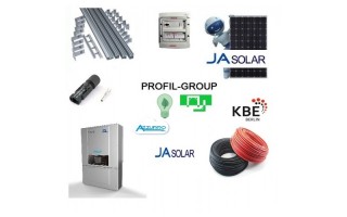 Комплект солнечной электростанции (СЭС) 10кВт инвертор Azzurro + панели Ja Solar