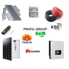 Комплект солнечной электростанции (СЭС) 8кВт инвертор Huawei + панели Talesun