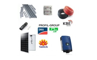 Комплект солнечной электростанции (СЭС) 10кВт инвертор SMA + панели Talesun